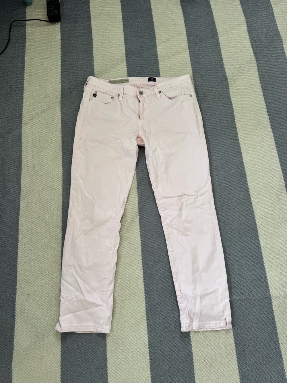 AG Adriano Goldschmied Light Pink Skinny Jeans